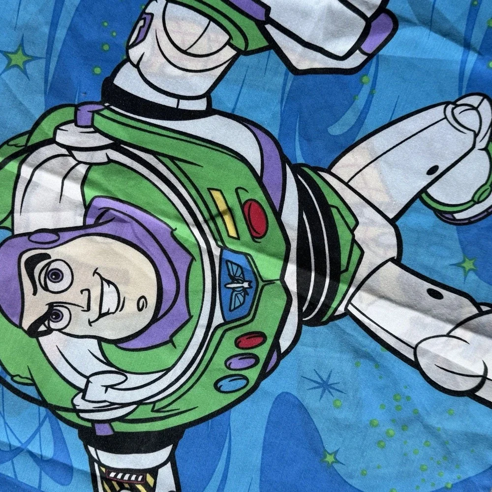 Vintage Woody Round Up Buzz Light Year Standard Pillowcase USA Toy Story Pixar‎